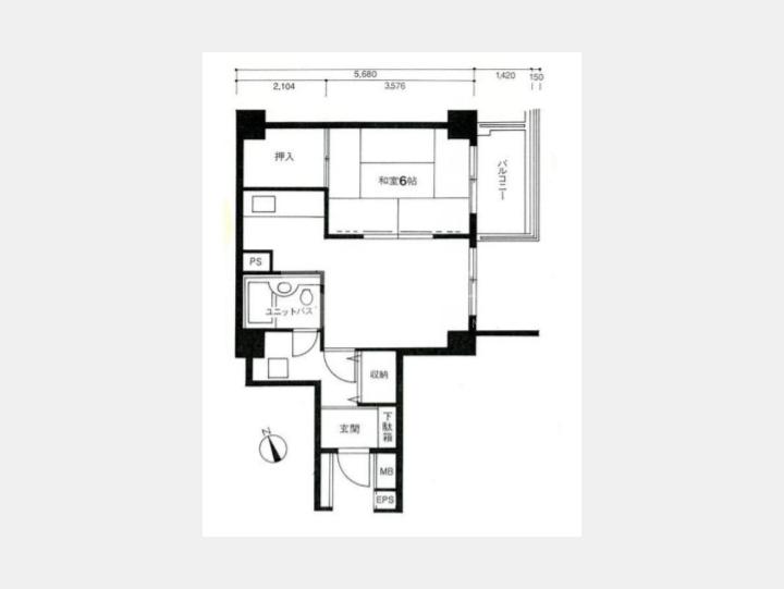 【明石町ツインクロス】間取り図