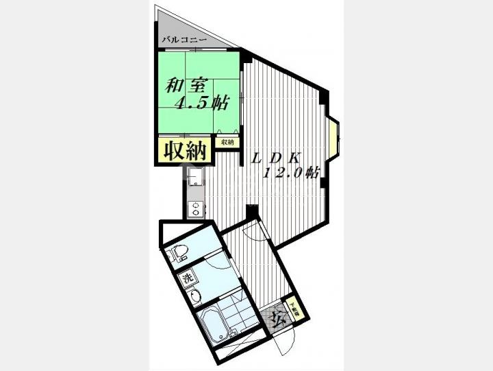 301間取図【堀内ビル】