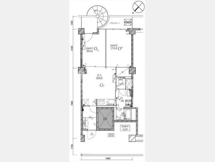 間取図　【シティ市ヶ谷】