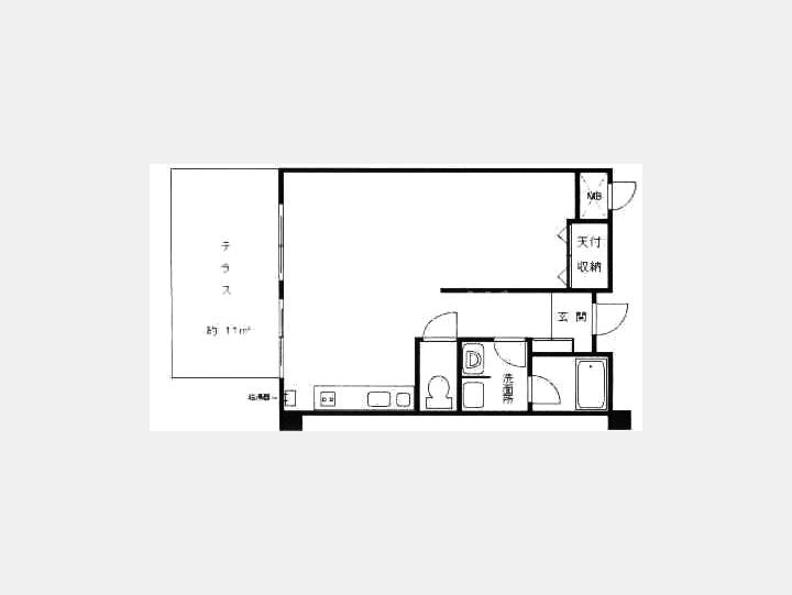 １F間取図　マンション広尾台