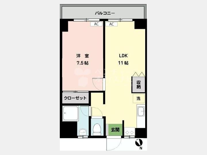 間取図　メゾンドエビス