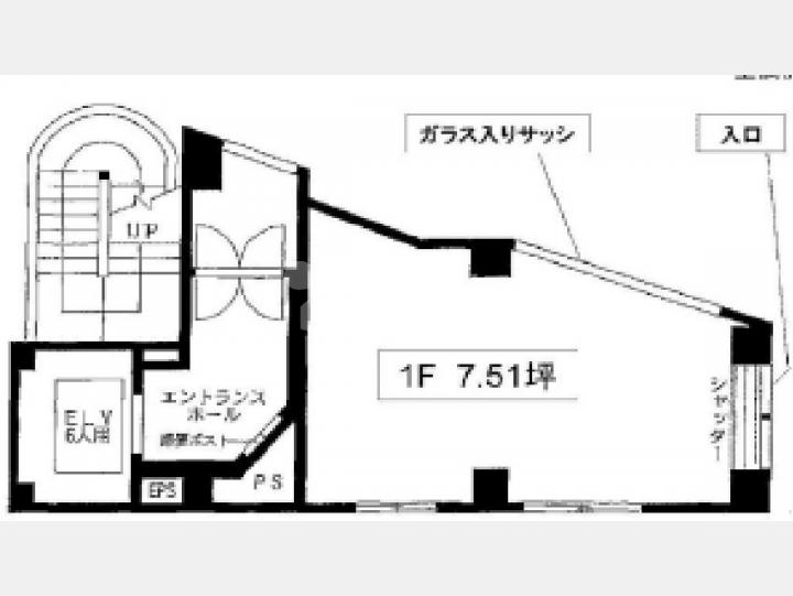 1階平面図【平河町ＴＥＣビル】