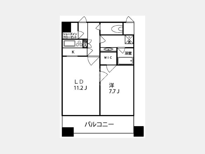 虎ノ門法曹ビルレジデンス　間取り図　