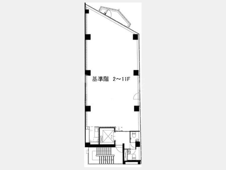 WAVE GINZA　基準階　間取り図