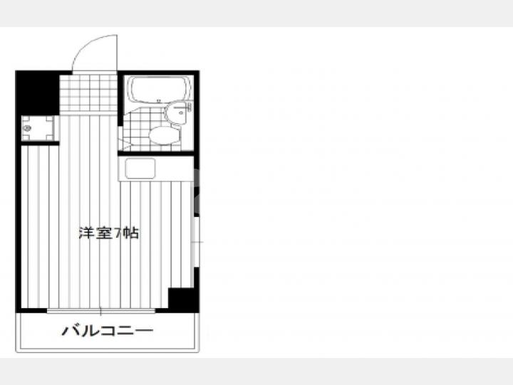 701間取り図【誠心Ⅱビル】反転タイプの室内