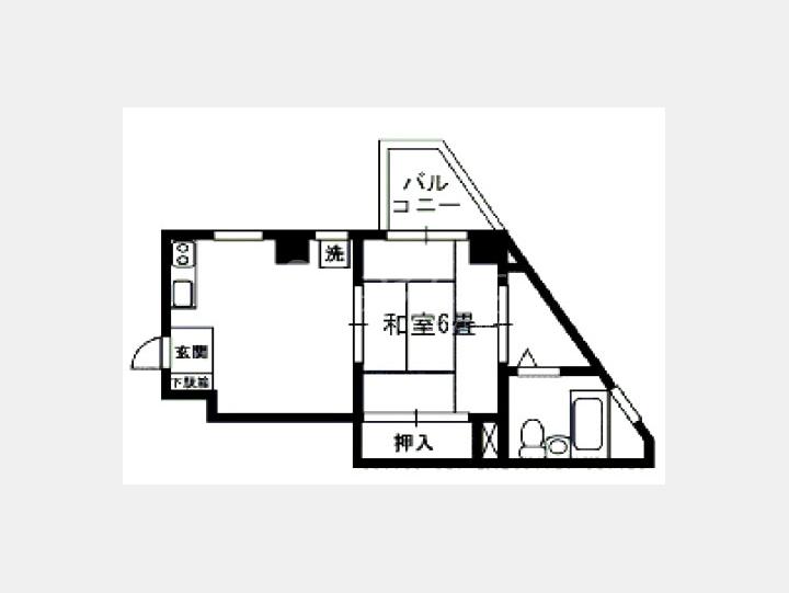 ６０１間取り図【コーポすまや】