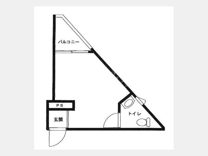 ２F間取り図【鳩森ビル】