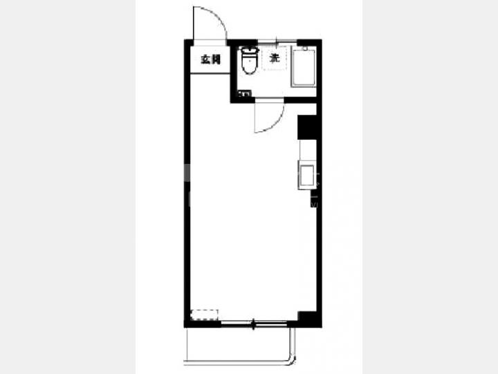 C棟１階２号室　間取り図【ヴィラシャンテⅢ】