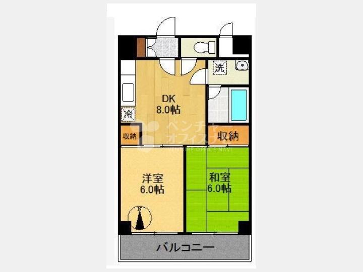 408間取り図【ハイツオーエド】