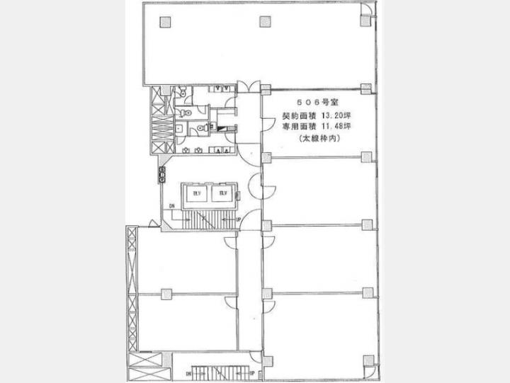 506間取り図【岩月ビル】