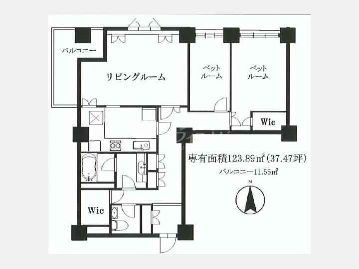 【パレロワイヤル永田町】間取り図　