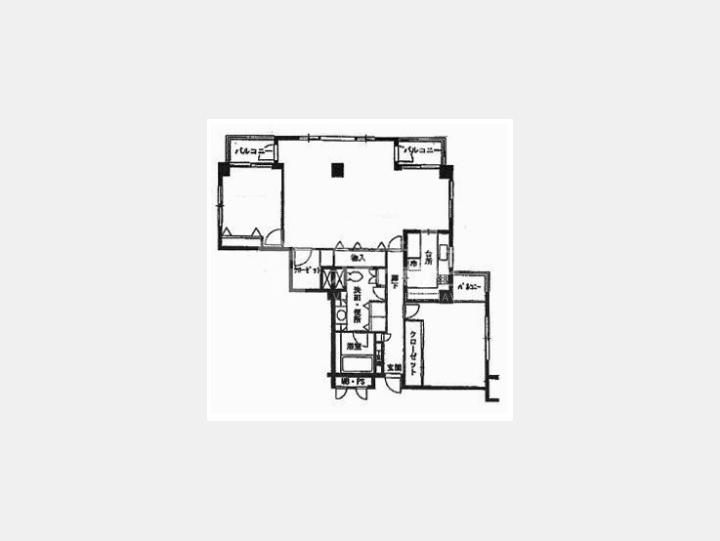 ３０２間取り図【オンデンフラット】