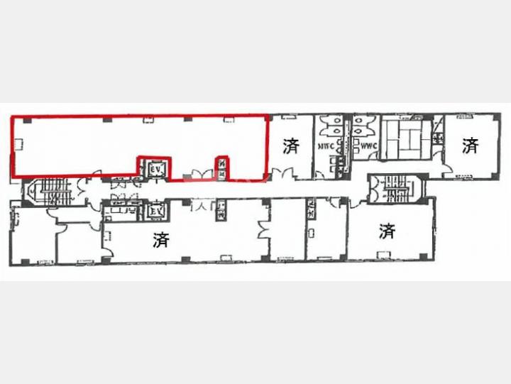 １０F間取り図【新宿Ｑフラットビル】