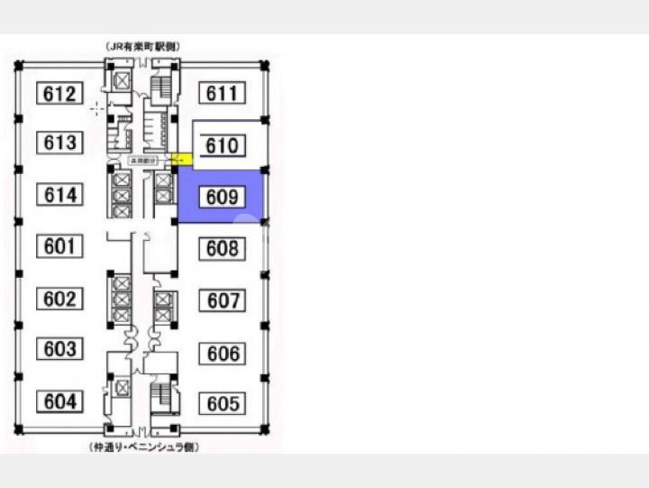 6階平面図【有楽町電気ビル北館】