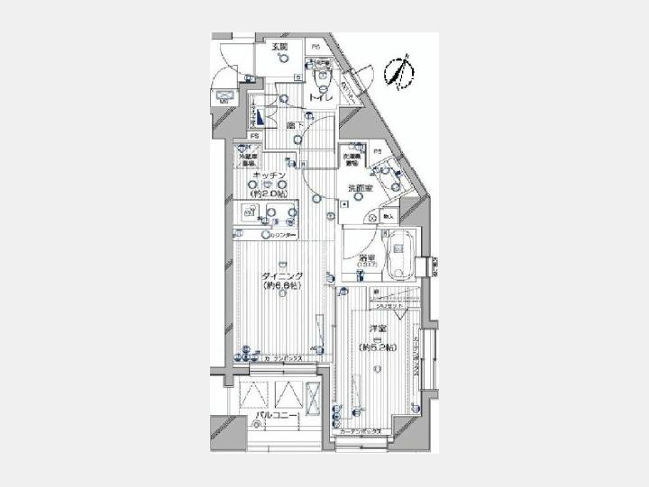 間取図　【デュオ・スカーラ西麻布タワー】