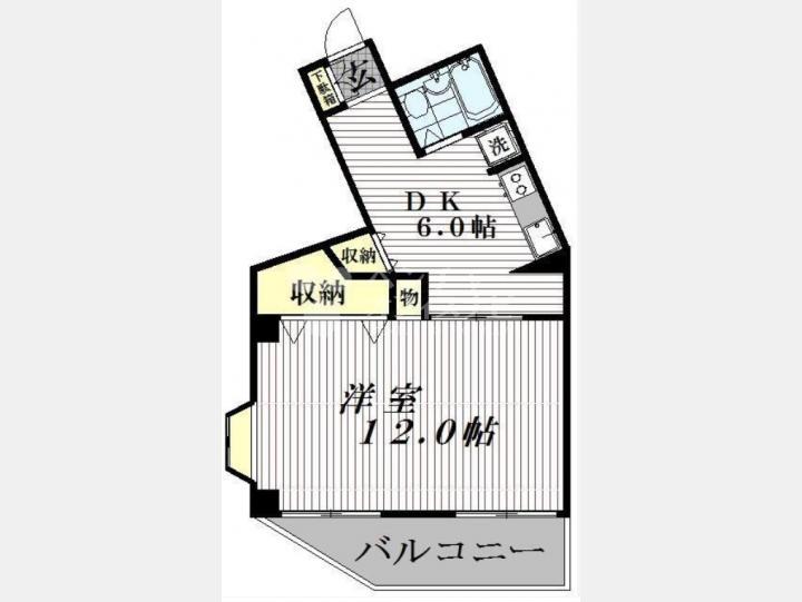 401間取図【堀内ビル】