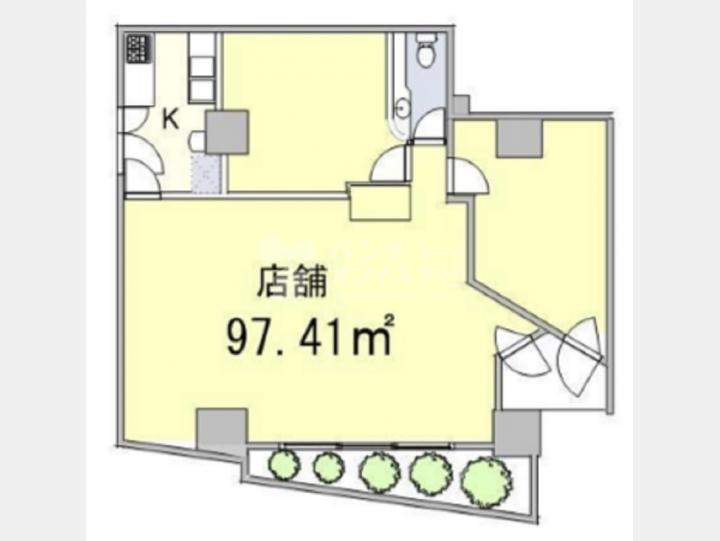 賃貸店舗【オリエント赤坂モートサイド　103号室】