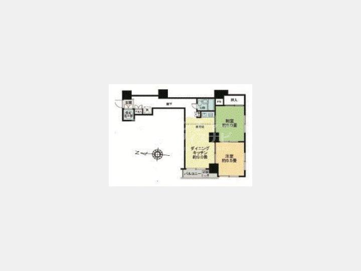 6F間取り図【ライオンズマンション八丁堀】