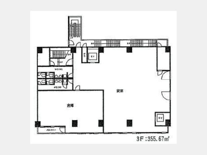 間取図3階　【МＦビル】