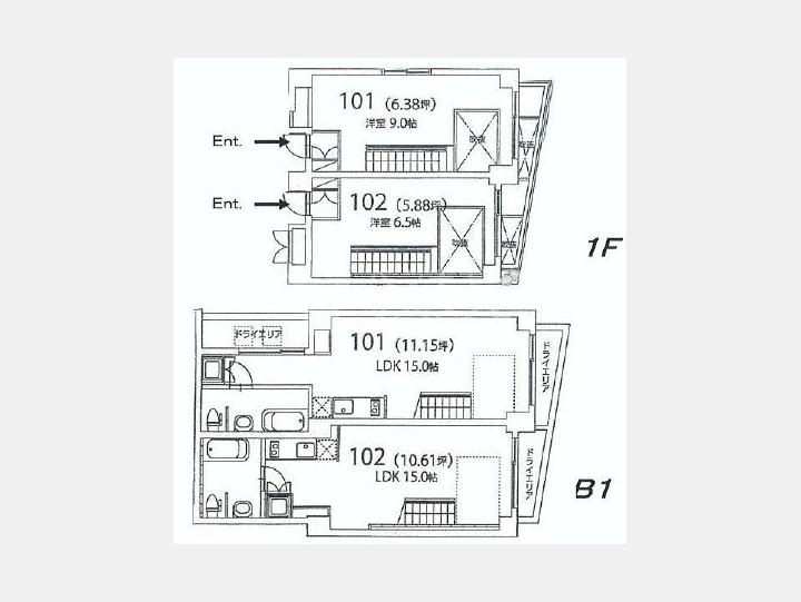 間取図　【K's Apartment（K'sアパートメント）】