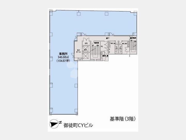 基準階間取り図【御徒町CYビル】