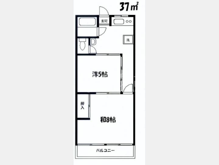 間取図403　【目黒ハナブサマンション】