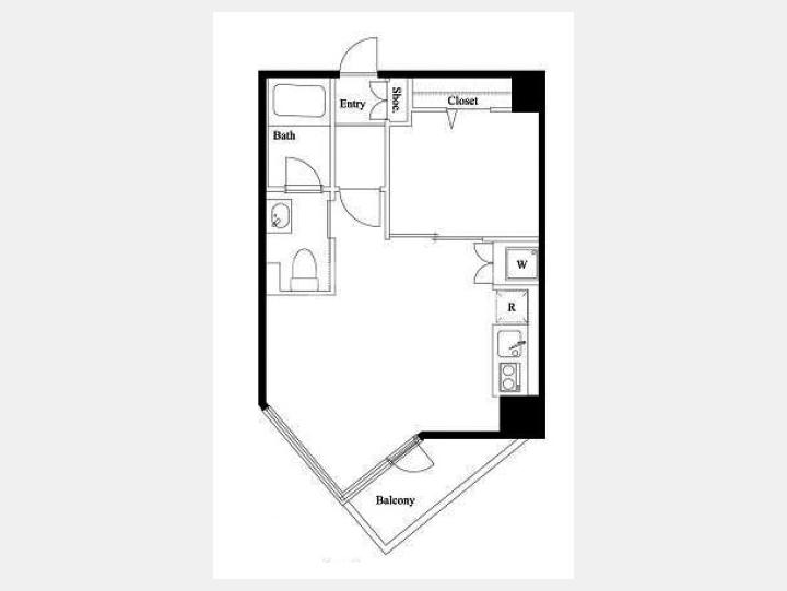 ５０６間取り図【中銀高輪マンシオン】