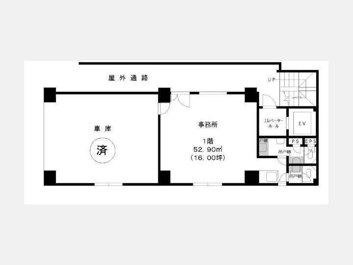 1Ｆ間取り図　【ＭＫ’８８ビル】