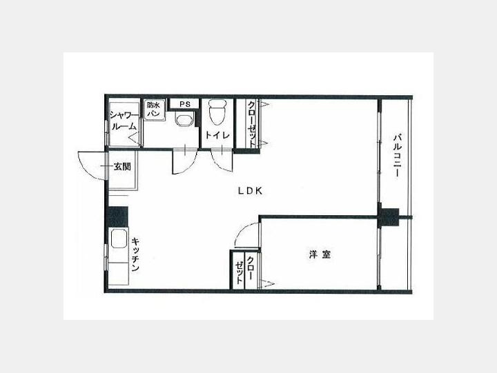 １０７間取り図【原宿第２コーポ】