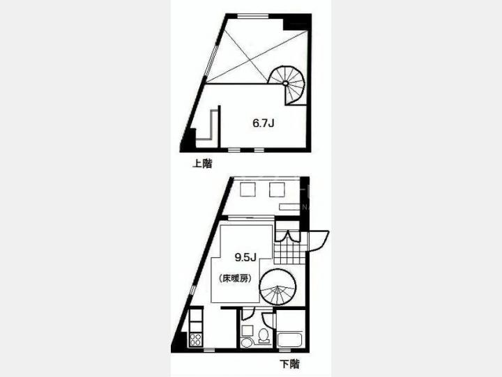 ２０５間取図　【モデルナ】