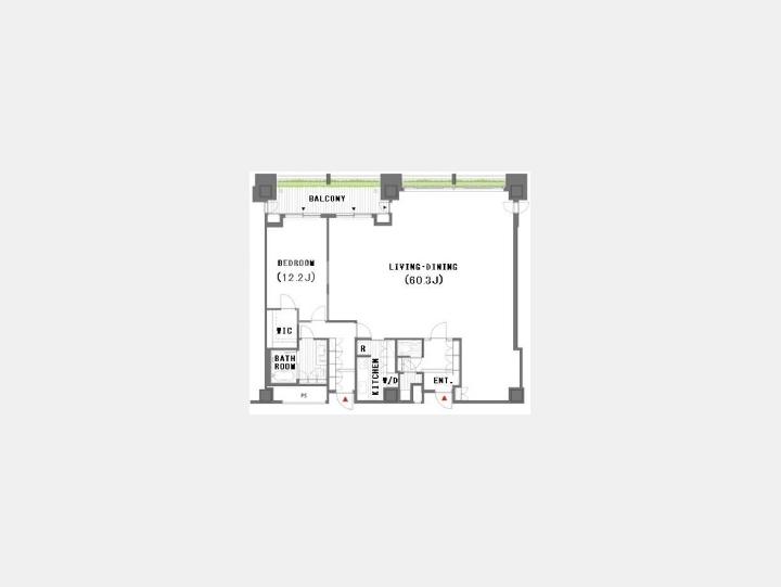 SOHOマンション間取り【オランダヒルズ森タワー　1007号室】