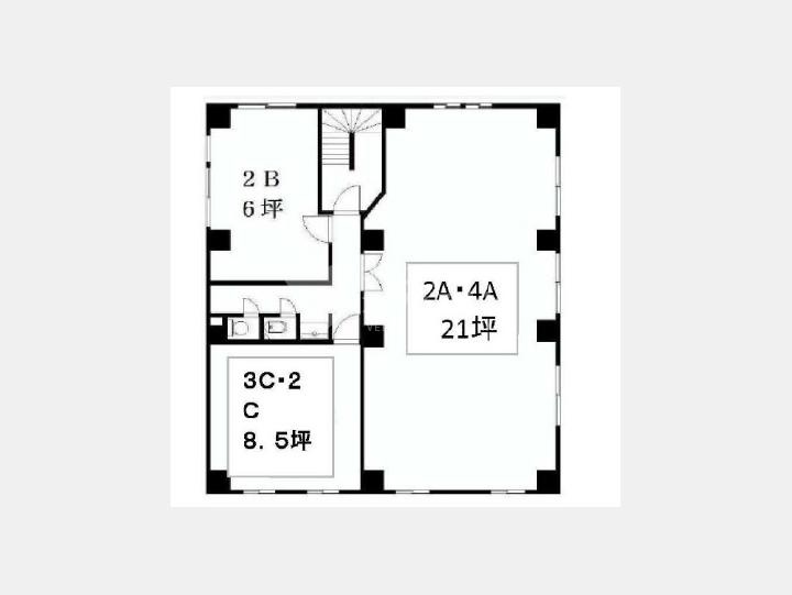 間取図　【東西館ビル】