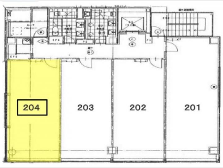 賃貸オフィス【デニス赤坂　204号室／仲介手数料無料】