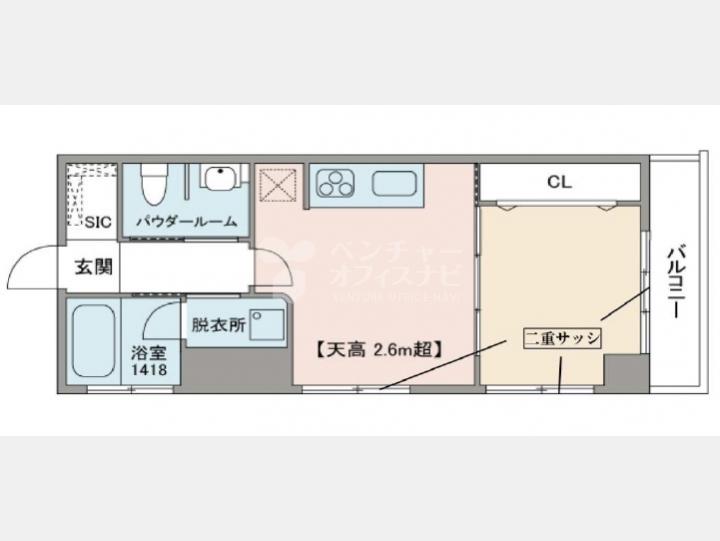 ４０４間取り図【サンパークマンション千代田】