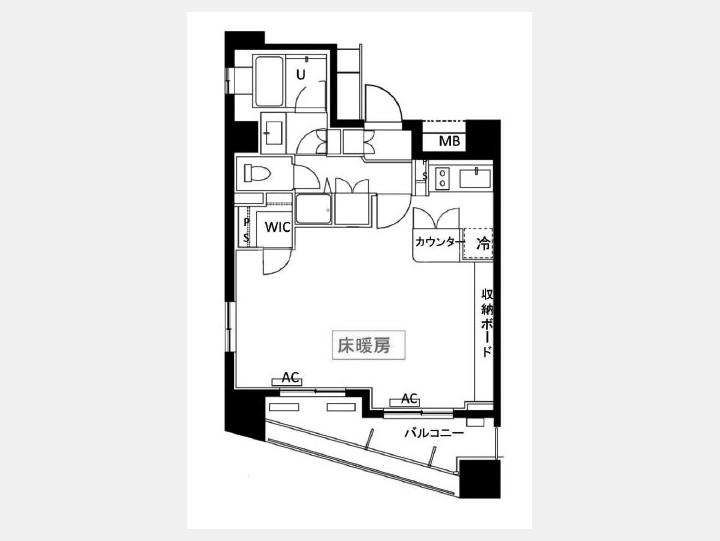 ６０５間取り図【プライア渋谷】