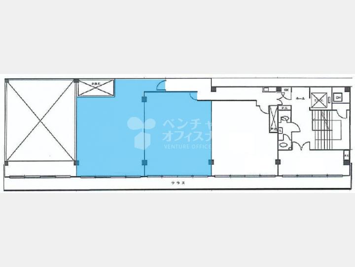 ６０２－６０３間取り図【東京銀座ビルディング】