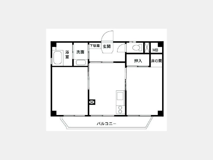 ６F間取り図【渋谷アジアマンション】