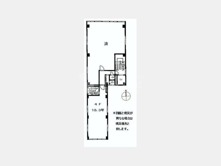 間取図　【ビッグウエストビル３号館】