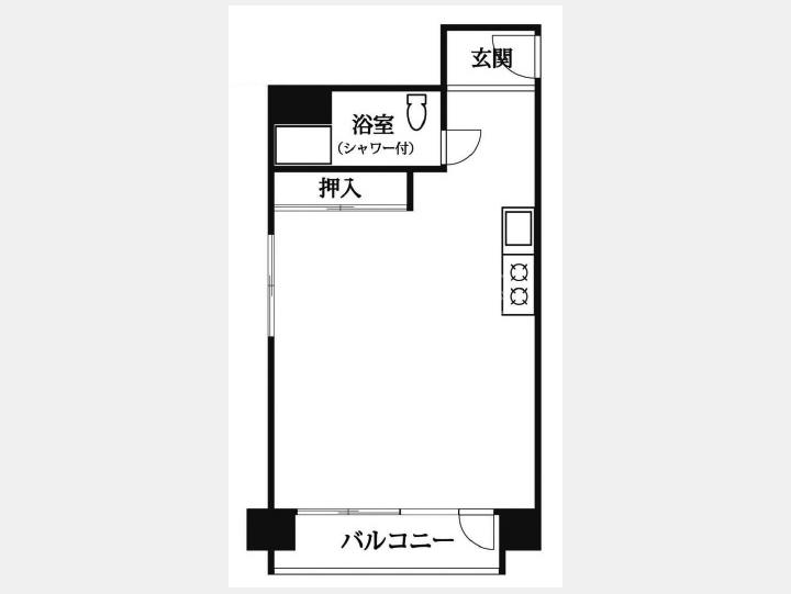 ７０６間取図　【エビスマンション】