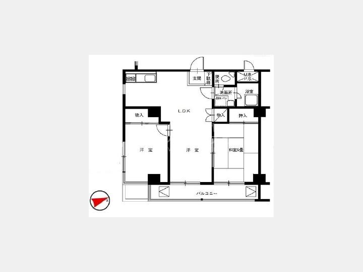 間取図　【築地永谷タウンプラザ】