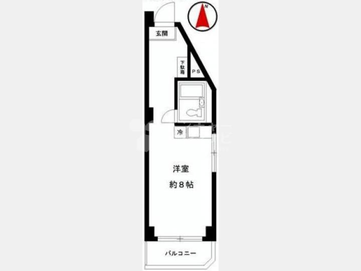 間取図　SOHOマンション　【恵比寿ホワイトレジデンス】