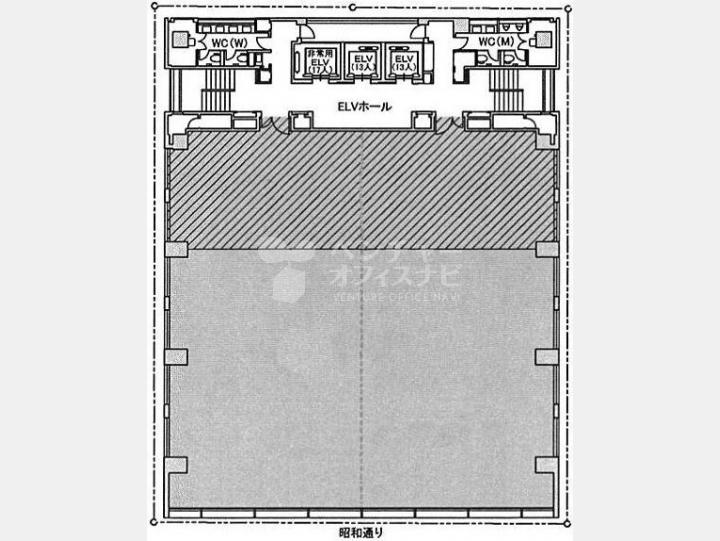 第二ぬ利彦ビル(仮称)　基準階　間取り図