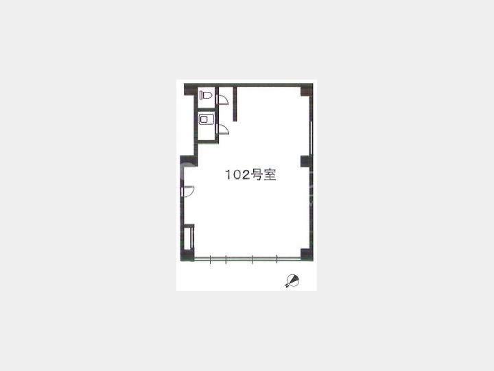 オフィス間取り【Ｏ＆Ｋ南青山ビル　102号室】