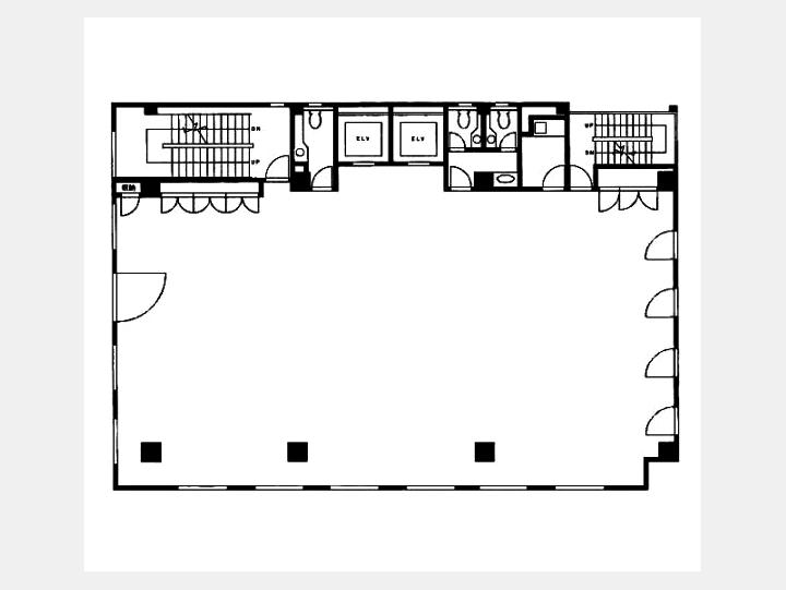 ２F間取り図【３０１ＳＨＩＭＢＡＳＨＩ　ＢＵＩＬＤＩＮＧ】