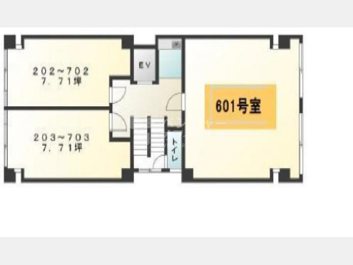 302号室平面図【ヤマリビル】