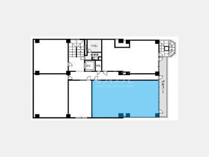 305間取り図【第6東ビル】