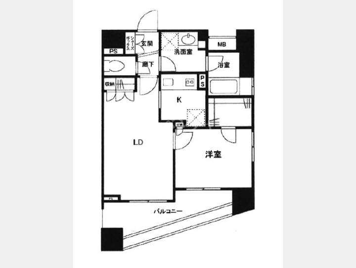 １７０８間取り図【プライア渋谷】