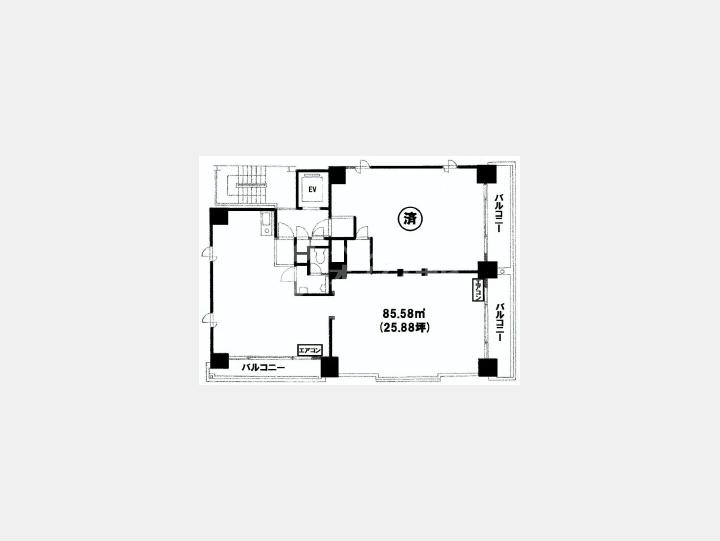 【ブリリアンス日本橋四番館】間取り図