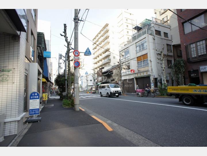 物件前通り【アウル築地ビル】