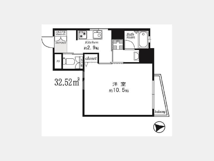 間取り図【成子坂ハイツ】